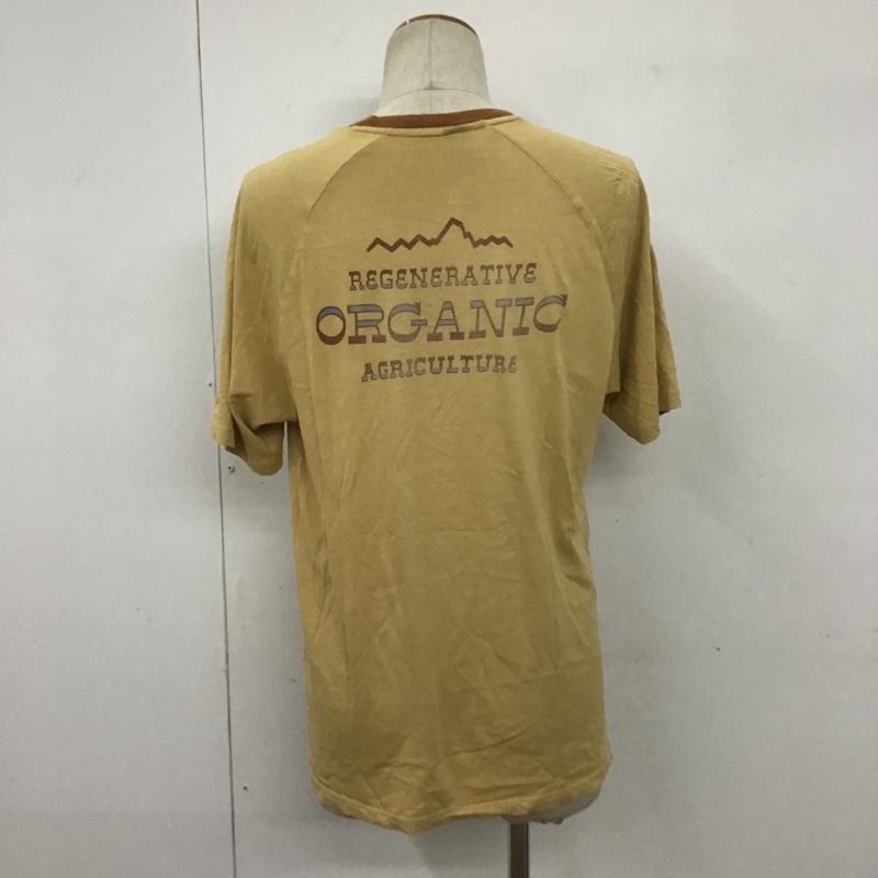 パタゴニア patagonia Tシャツ 半袖 プリントTシャツ S ロゴ、文字 ベージュ / ベージュ / X 茶 / ブラウン /  メンズ USED 古着 中古 10090920