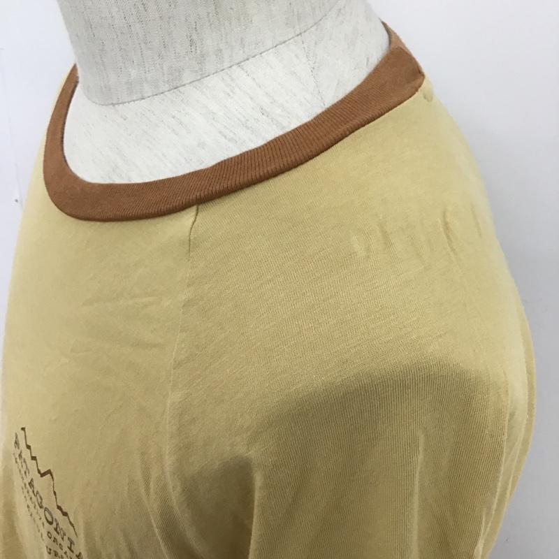 パタゴニア patagonia Tシャツ 半袖 プリントTシャツ S ロゴ、文字 ベージュ / ベージュ / X 茶 / ブラウン /  メンズ USED 古着 中古 10090920