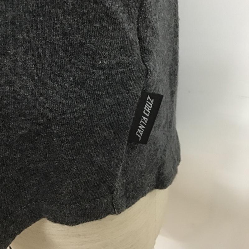 サンタクルーズ SANTA CRUZ シャツ、ブラウス 半袖 50251201 ベースボールシャツ スウェット L ロゴ、文字 ダークグレー / ダークグレー /  メンズ USED 古着 中古 10090935