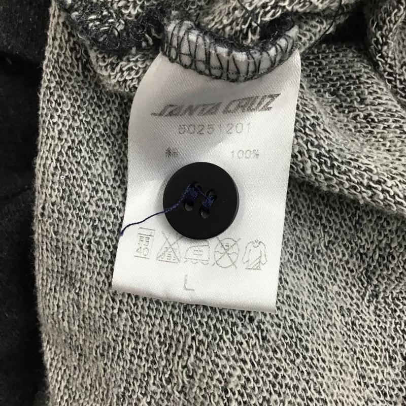 サンタクルーズ SANTA CRUZ シャツ、ブラウス 半袖 50251201 ベースボールシャツ スウェット L ロゴ、文字 ダークグレー / ダークグレー /  メンズ USED 古着 中古 10090935