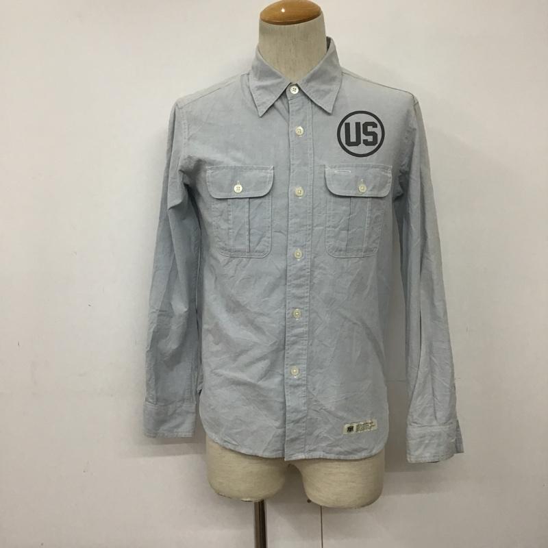 ネイバーフッド NEIGHBORHOOD シャツ、ブラウス 長袖 152BENH-SHM03 S ロゴ、文字 水色 / ライトブルー /  メンズ USED 古着 中古 10090963