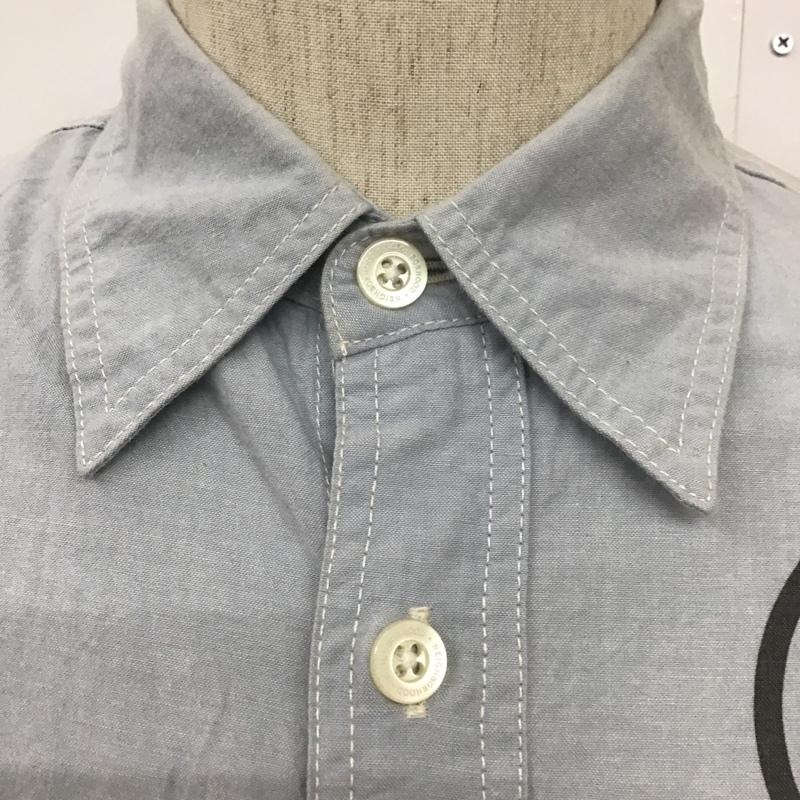 ネイバーフッド NEIGHBORHOOD シャツ、ブラウス 長袖 152BENH-SHM03 S ロゴ、文字 水色 / ライトブルー /  メンズ USED 古着 中古 10090963