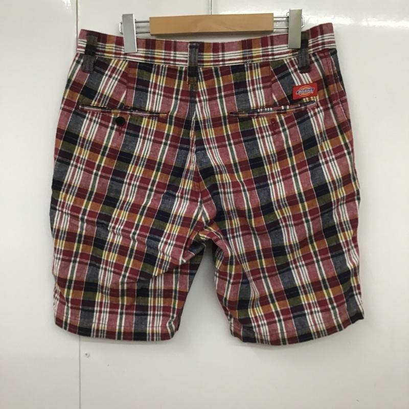 ディッキーズ Dickies パンツ ショートパンツ 1221715 チェックショートパンツ 32インチ メンズ USED 古着 中古 10090969