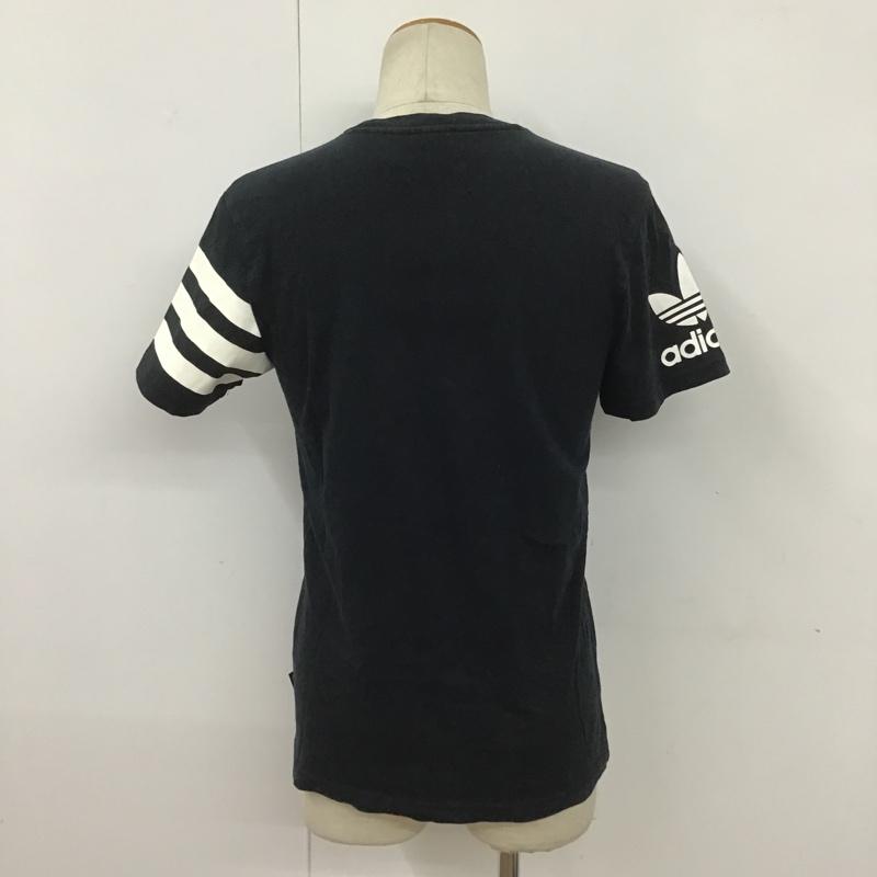 アディダス adidas Tシャツ 半袖 S18630 ロゴ プリント 紺 / ネイビー /  メンズ USED 古着 中古 10090976