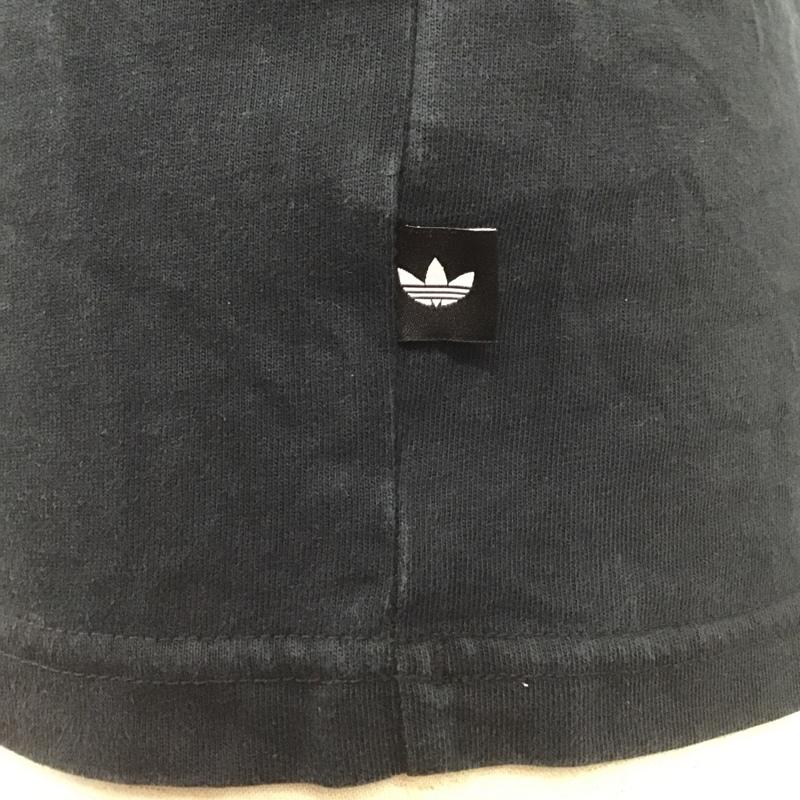 アディダス adidas Tシャツ 半袖 S18630 ロゴ プリント 紺 / ネイビー /  メンズ USED 古着 中古 10090976