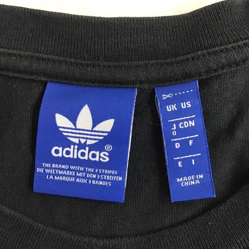 アディダス adidas Tシャツ 半袖 S18630 ロゴ プリント 紺 / ネイビー /  メンズ USED 古着 中古 10090976