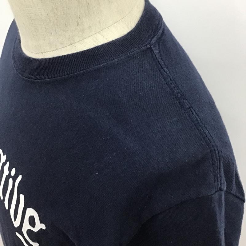 テンダーロイン TENDERLOIN Tシャツ 半袖 プリント クルーネック S ロゴ、文字 紺 / ネイビー /  メンズ USED 古着 中古 10090986