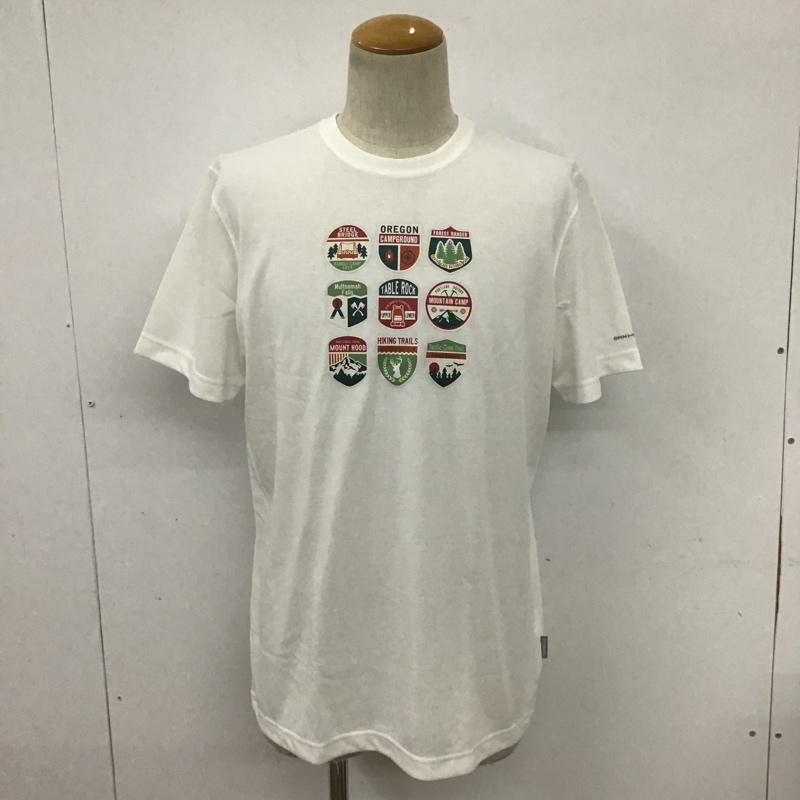 コロンビア Columbia Tシャツ 半袖 PM4833-125 タグ付き L プリント 白 / ホワイト /  メンズ USED 古着 中古 10090998