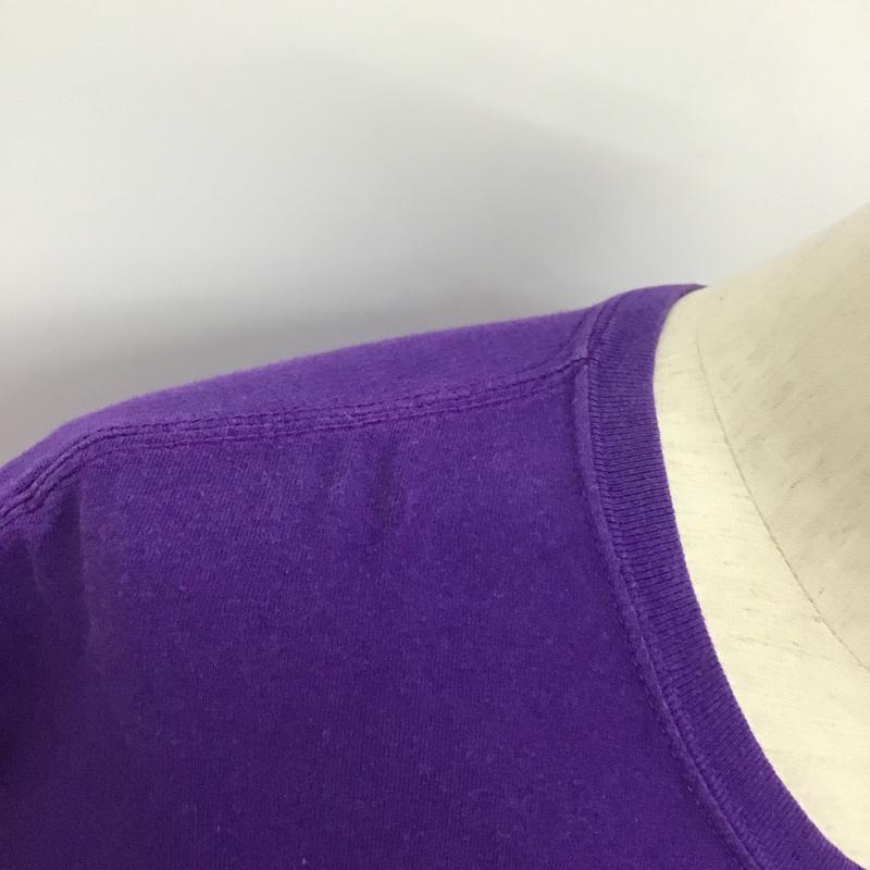 ギルダン GILDAN Tシャツ 半袖 プリントTシャツ L ロゴ、文字 紫 / パープル /  メンズ USED 古着 中古 10091014