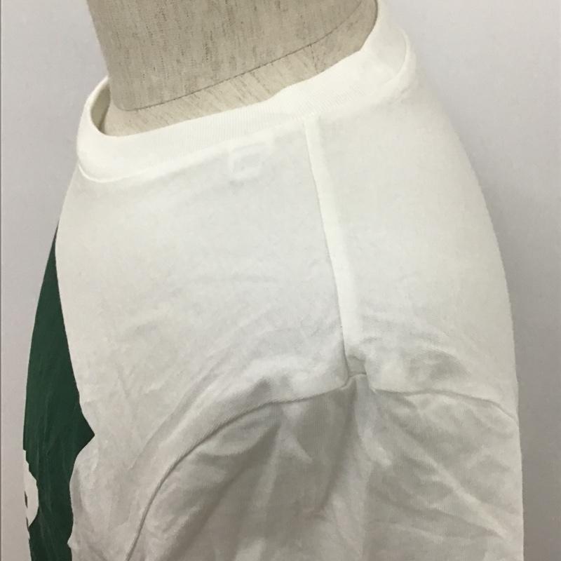 アディダス adidas Tシャツ 半袖 EC4883 プリント M ロゴ、文字 白 / ホワイト / X 緑 / グリーン /  メンズ USED 古着 中古 10091026