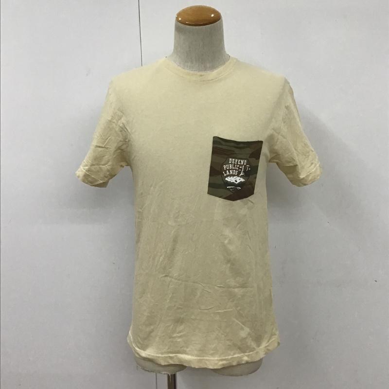 パタゴニア patagonia Tシャツ 半袖 38470 Defend Public Lands 胸ポケット XS カモフラージュ柄・迷彩 ベージュ / ベージュ /  メンズ USED 古着 中古 10091032