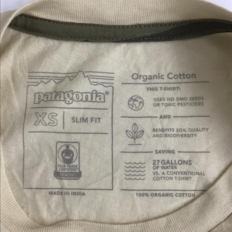 パタゴニア patagonia Tシャツ 半袖 38470 Defend Public Lands 胸ポケット XS カモフラージュ柄・迷彩 ベージュ / ベージュ /  メンズ USED 古着 中古 10091032