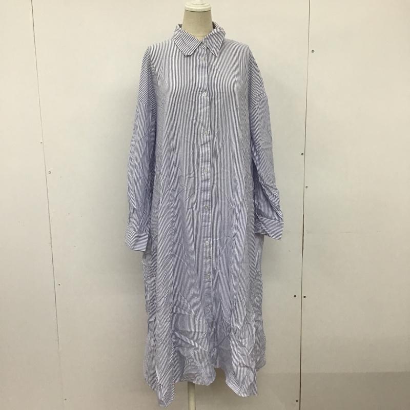 ローリーズファーム LOWRYS FARM ワンピース ロングスカート シャツワンピース FREE ストライプ マルチカラー / マルチカラー / レディース USED 古着 中古 10091067