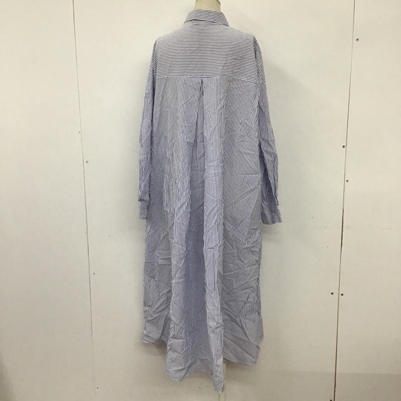 ローリーズファーム LOWRYS FARM ワンピース ロングスカート シャツワンピース FREE ストライプ マルチカラー / マルチカラー / レディース USED 古着 中古 10091067