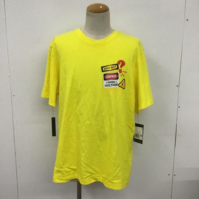 エアジョーダン AIR JORDAN Tシャツ 半袖 CV7944-731 タグ付き 3XL プリント ロゴ、文字 黄 / イエロー /  メンズ USED 古着 中古 10091069