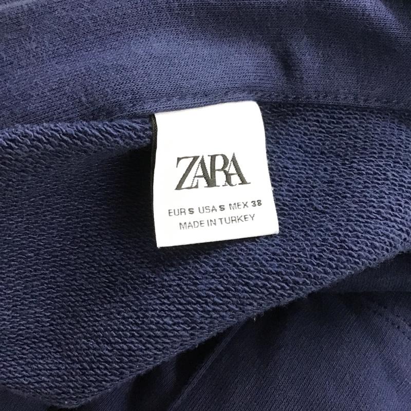 ザラ ZARA カーディガン 長袖 S 無地 紺 / ネイビー / メンズ USED 古着 中古 10091088