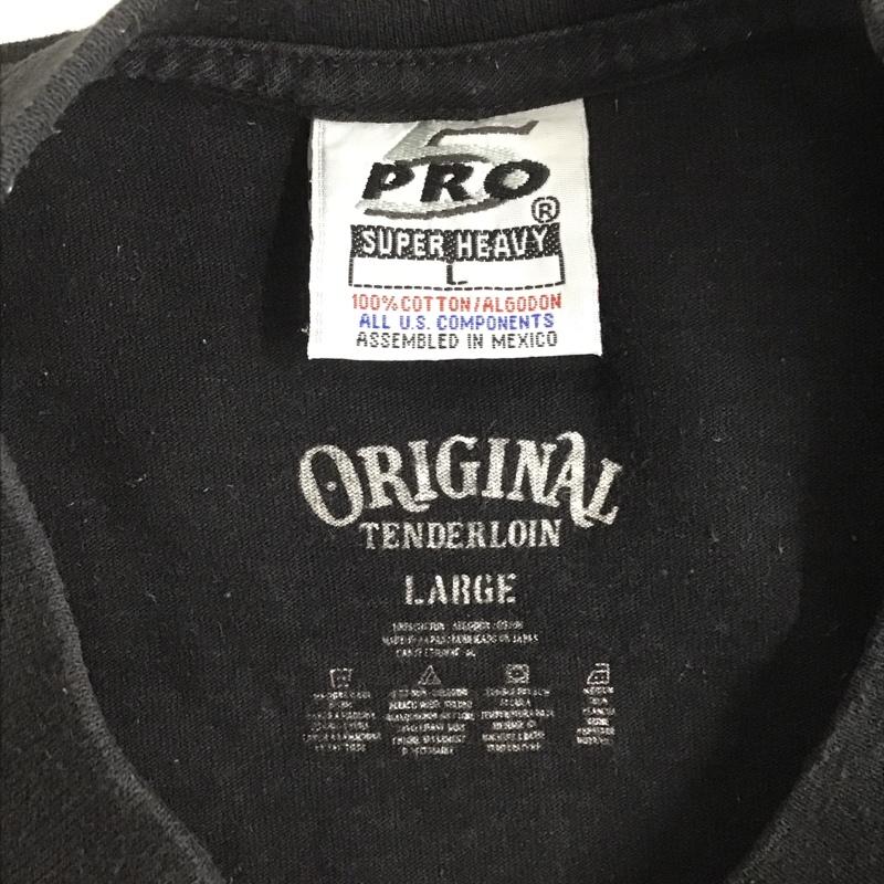 テンダーロイン TENDERLOIN Tシャツ 半袖 ロゴ L プリント 黒 / ブラック / レディース USED 古着 中古 10091090