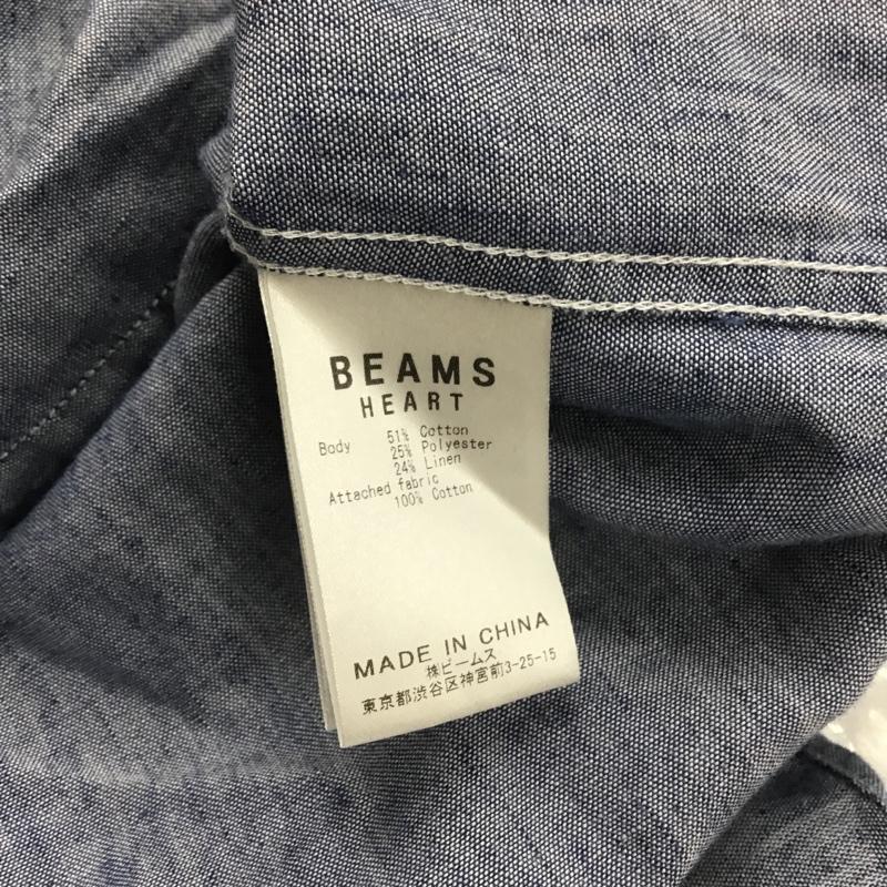 ビームス ハート BEAMS HEART シャツ、ブラウス 長袖 L 無地 水色 / ライトブルー /  メンズ USED 古着 中古 10091099