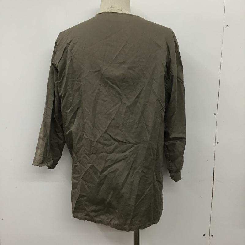 シップス SHIPS シャツ、ブラウス 長袖 M 無地 カーキ / カーキ /  メンズ USED 古着 中古 10091111