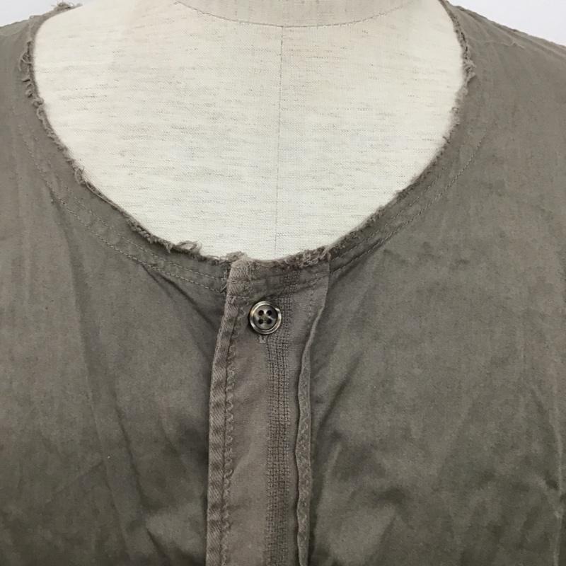 シップス SHIPS シャツ、ブラウス 長袖 M 無地 カーキ / カーキ /  メンズ USED 古着 中古 10091111