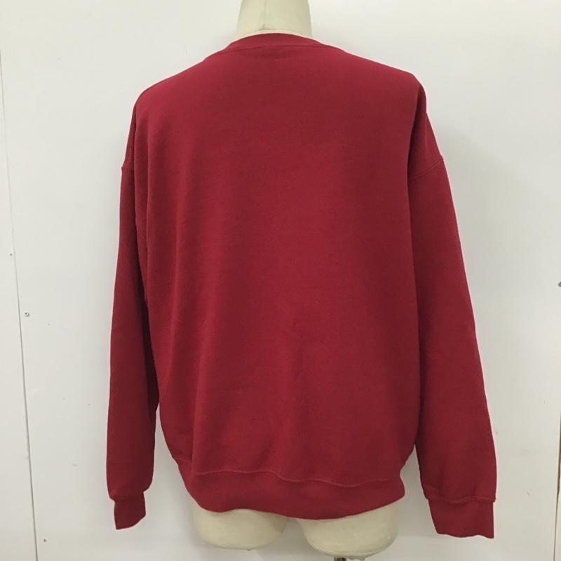 古着 USED トレーナー 長袖 プリント 赤 / レッド / メンズ USED 古着 中古 10091112