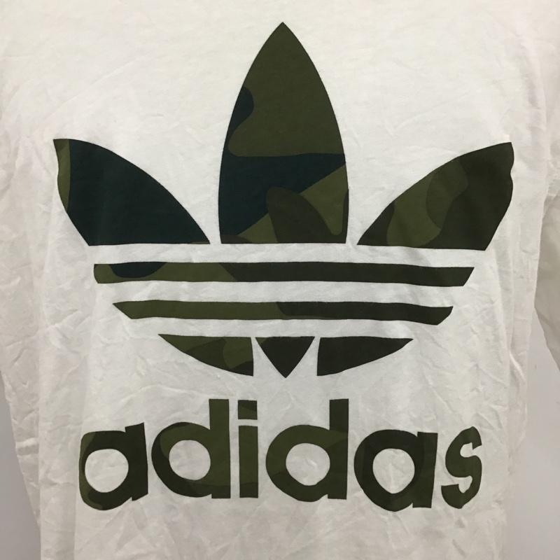 アディダス adidas Tシャツ 半袖 FW3337 CAMO INFILL TEE ロゴ、文字 白 / ホワイト /  メンズ USED 古着 中古 10091119