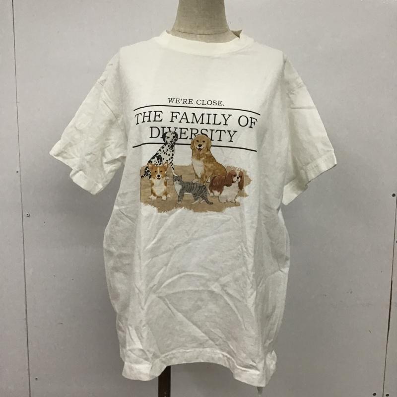 ファーストハンド Firsthand Tシャツ 半袖 orgabits M プリント 白 / ホワイト / レディース USED 古着 中古 10091131