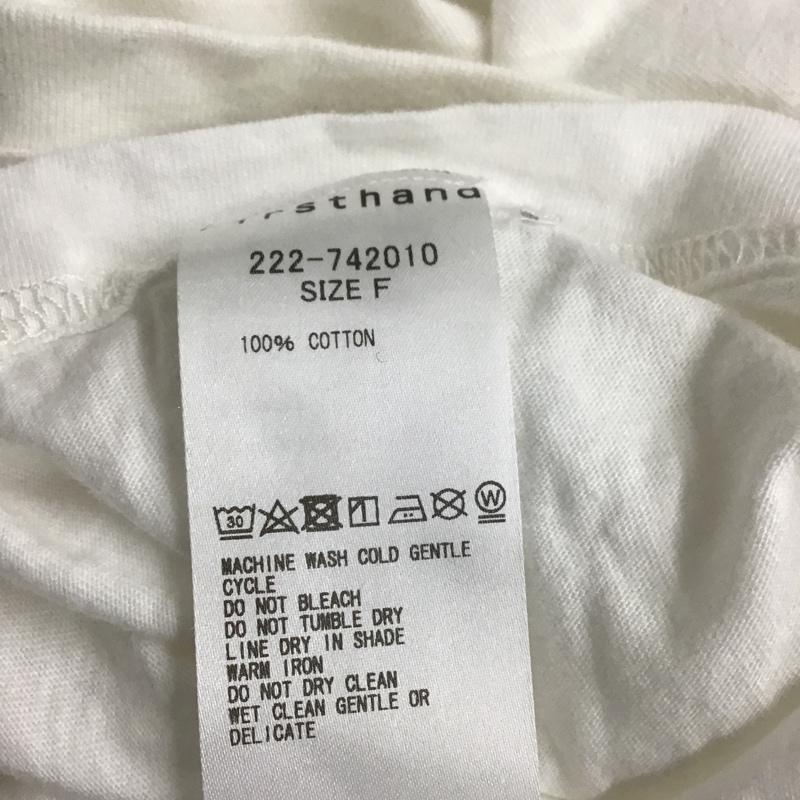 ファーストハンド Firsthand Tシャツ 半袖 orgabits M プリント 白 / ホワイト / レディース USED 古着 中古 10091131