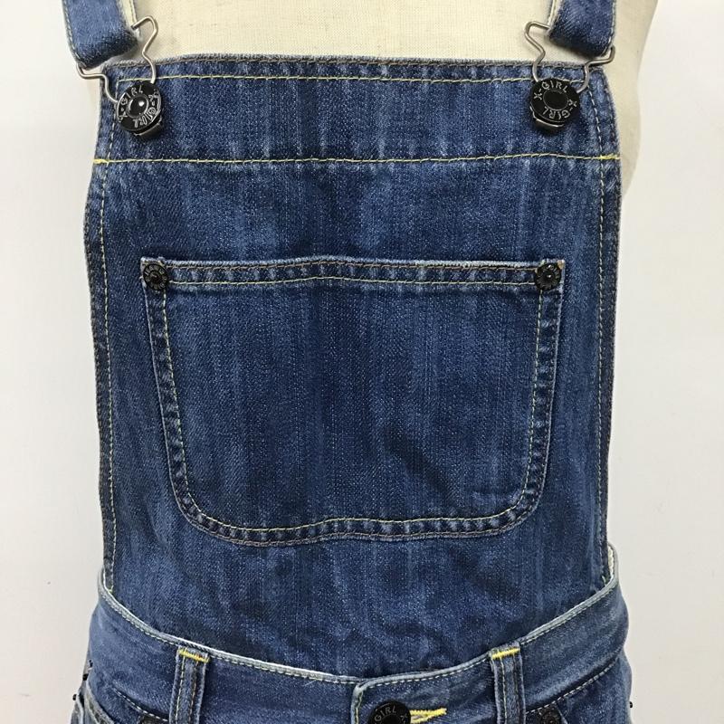 エックスガール X-girl ジャンパースカート ジャンパースカート 0 無地 インディゴ / インディゴ / レディース USED 古着 中古 10091135