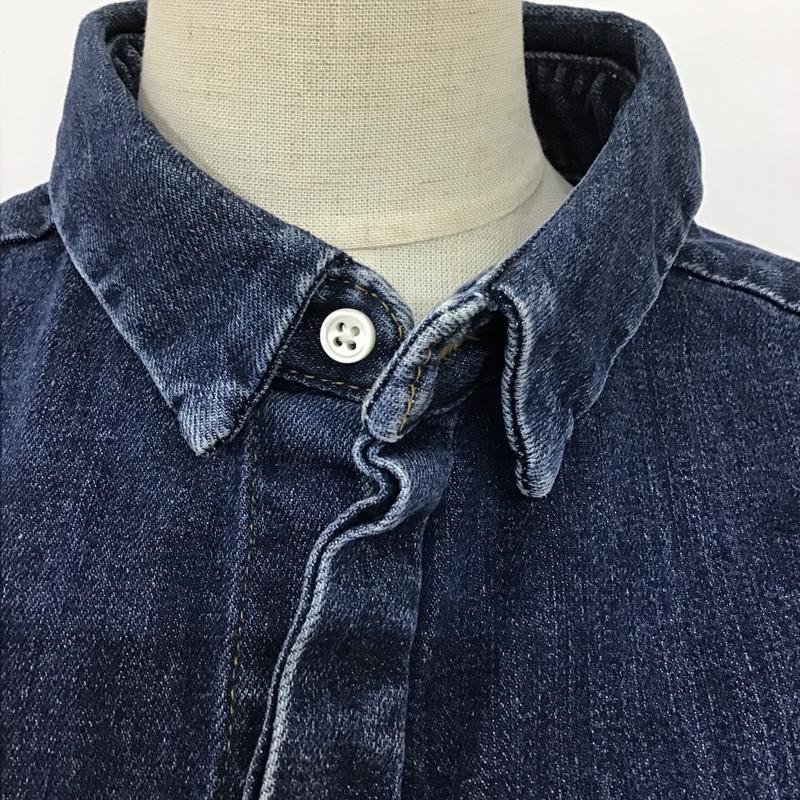 サップノーワンエルス SUPP. no one else シャツ、ブラウス 長袖 デニムシャツ 無地 インディゴ / インディゴ / レディース USED 古着 中古 10091138