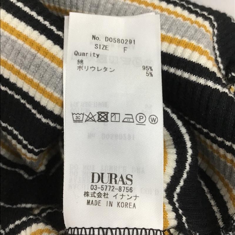 デュラス DURAS ワンピース ミニスカート FREE ボーダー柄 マルチカラー / マルチカラー / レディース USED 古着 中古 10091152