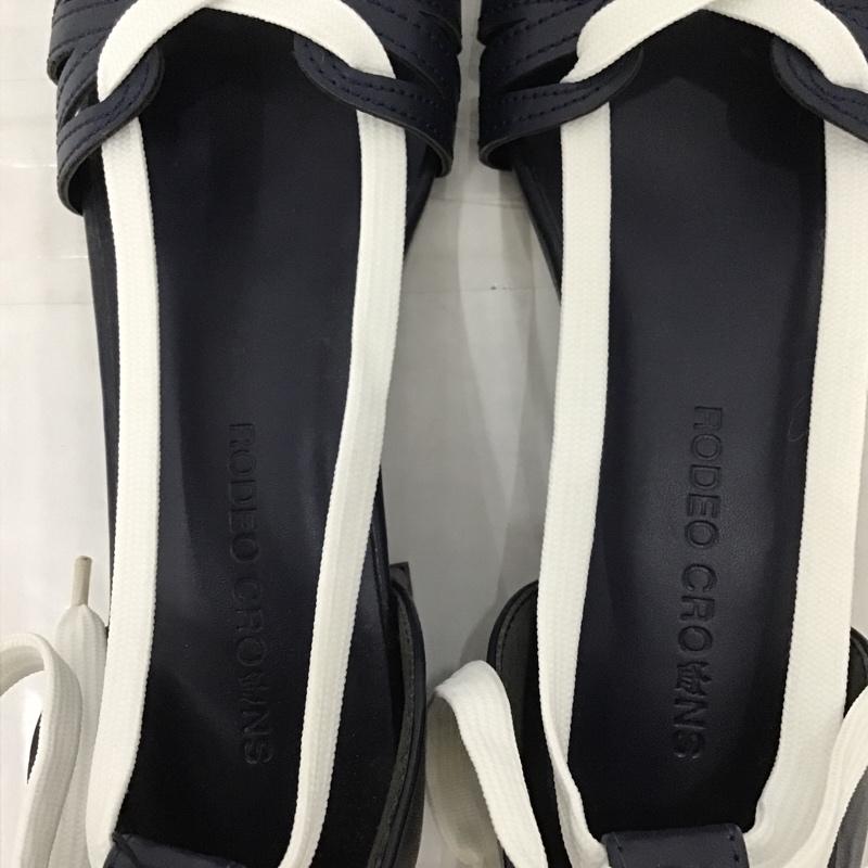 ロデオクラウンズ Rodeo Crowns サンダル サンダル 420AAR55-0010 S 無地 紺 / ネイビー / レディース USED 古着 中古 10091155