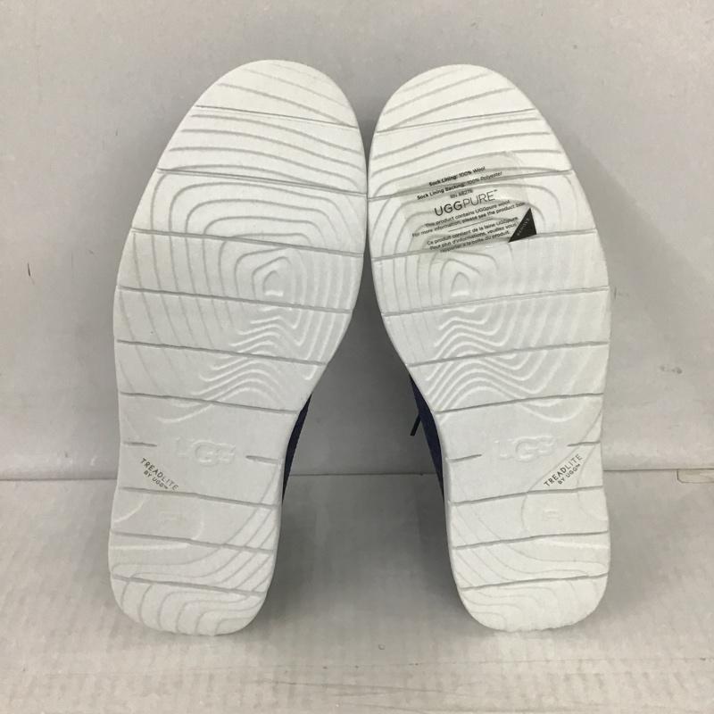 アグ UGG スニーカー スニーカー 1007645 チャッカシューズ 28cm 箱有 28.0cm ロゴ、文字 紺 / ネイビー / X 白 / ホワイト / メンズ USED 古着 中古 10091196