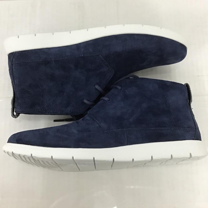 アグ UGG スニーカー スニーカー 1007645 チャッカシューズ 28cm 箱有 28.0cm ロゴ、文字 紺 / ネイビー / X 白 / ホワイト / メンズ USED 古着 中古 10091196