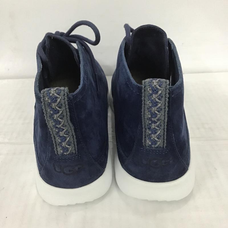 アグ UGG スニーカー スニーカー 1007645 チャッカシューズ 28cm 箱有 28.0cm ロゴ、文字 紺 / ネイビー / X 白 / ホワイト / メンズ USED 古着 中古 10091196