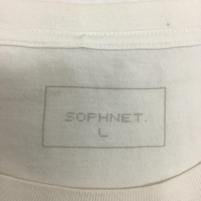 ソフネット SOPHNET. Tシャツ 半袖 SOPH-170083 CAMOUFLAGE POCKET NUMBERING TEE L ロゴ、文字 白 / ホワイト / メンズ USED 古着 中古 10091221