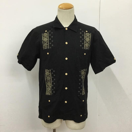 カスタムスタイル KUSTOMSTYLE シャツ、ブラウス 半袖 L プリント 黒 / ブラック /  メンズ USED 古着 中古 10091226