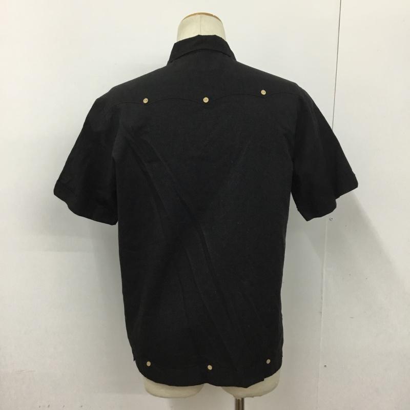 カスタムスタイル KUSTOMSTYLE シャツ、ブラウス 半袖 L プリント 黒 / ブラック /  メンズ USED 古着 中古 10091226