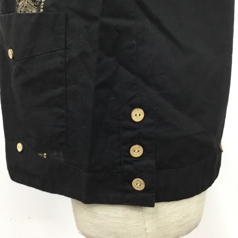 カスタムスタイル KUSTOMSTYLE シャツ、ブラウス 半袖 L プリント 黒 / ブラック /  メンズ USED 古着 中古 10091226