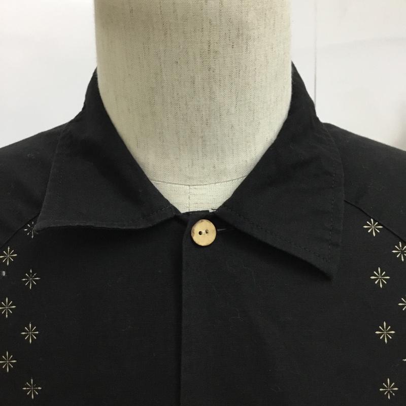 カスタムスタイル KUSTOMSTYLE シャツ、ブラウス 半袖 L プリント 黒 / ブラック /  メンズ USED 古着 中古 10091226