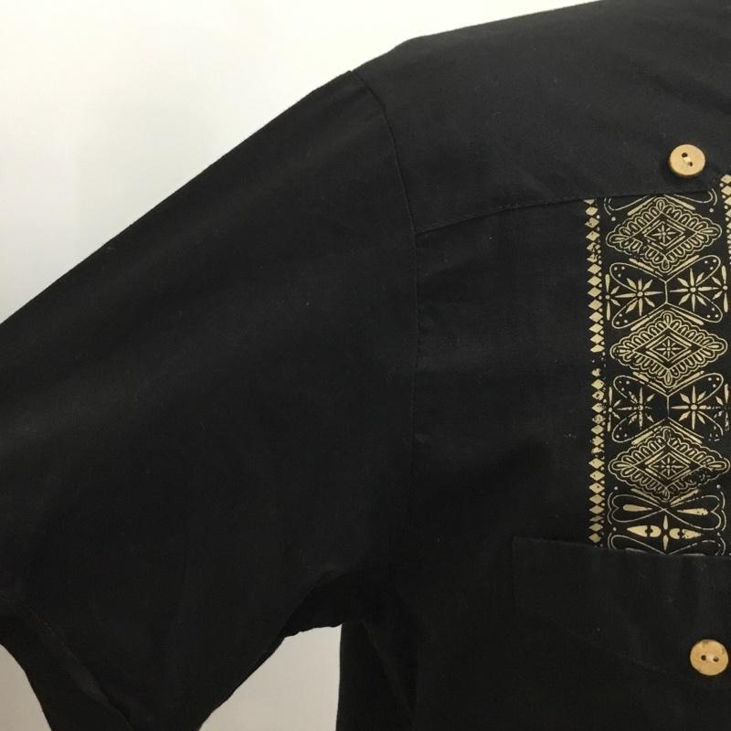 カスタムスタイル KUSTOMSTYLE シャツ、ブラウス 半袖 L プリント 黒 / ブラック /  メンズ USED 古着 中古 10091226