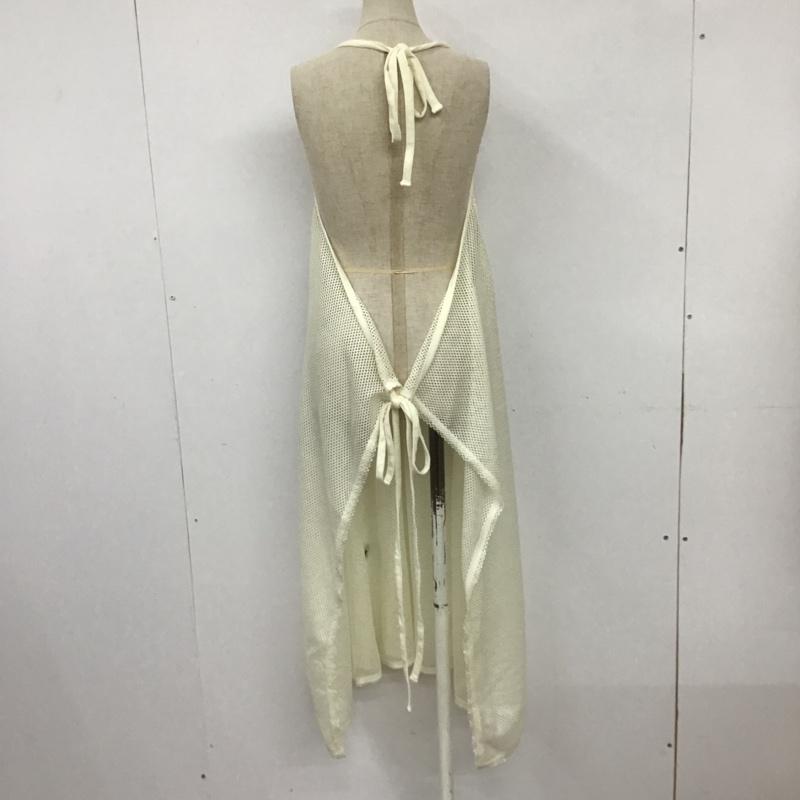 ダブルクローゼット w closet ワンピース ロングスカート リボンアップロングワンピース メッシュワンピース キャミワンピース ロングワンピース FREE 無地 オフホワイト / オフホワイト / レディース USED 古着 中古 10091268