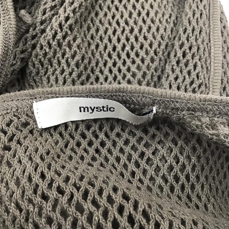 ミスティック mystic ワンピース ロングスカート MYZ1011209A0003 メッシュリボンワンピース ノースリーブワンピース ロングワンピース FREE 無地 カーキ / カーキ / レディース USED 古着 中古 10091271