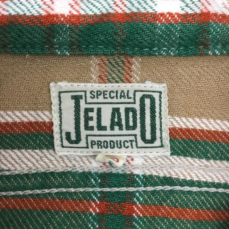 ジェラード JELADO シャツ、ブラウス 長袖 胸ポケット XS チェック ベージュ / ベージュ / X 白 / ホワイト / X 緑 / グリーン / X 黄 / イエロー / X 橙 / オレンジ /  メンズ USED 古着 中古 10091334
