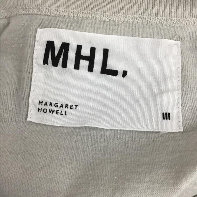 エムエイチエル MHL. Tシャツ 半袖 プリントTシャツ 半袖カットソー 3 ロゴ、文字 白 / ホワイト / レディース USED 古着 中古 10091349