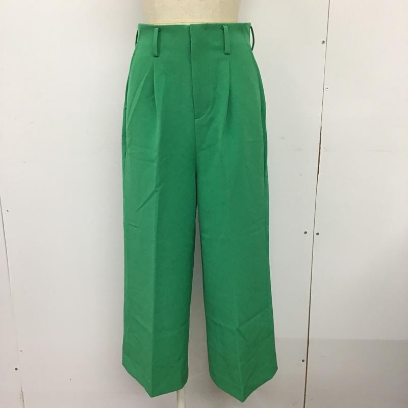 アパートバイローリーズ apart by lowrys パンツ スラックス AP25001AD タック ワイドパンツ M 無地 緑 / グリーン / レディース USED 古着 中古 10091397