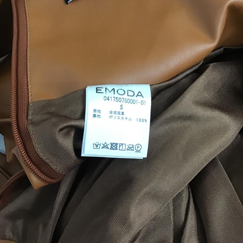 エモダ EMODA パンツ ショートパンツ 041750750001-01 フェイクレザーハイウエストショートパンツ S 無地 キャメル / キャメル / レディース USED 古着 中古 10091413