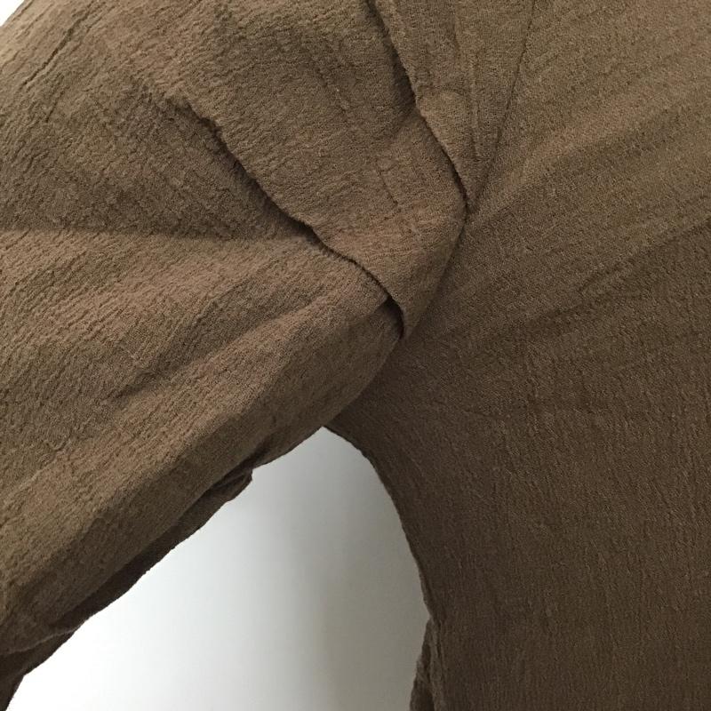 ダブルクローゼット w closet ワンピース ロングスカート 323228 ボリュームタックティアードワンピース 無地 茶 / ブラウン / レディース USED 古着 中古 10091427