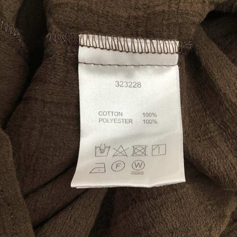 ダブルクローゼット w closet ワンピース ロングスカート 323228 ボリュームタックティアードワンピース 無地 茶 / ブラウン / レディース USED 古着 中古 10091427