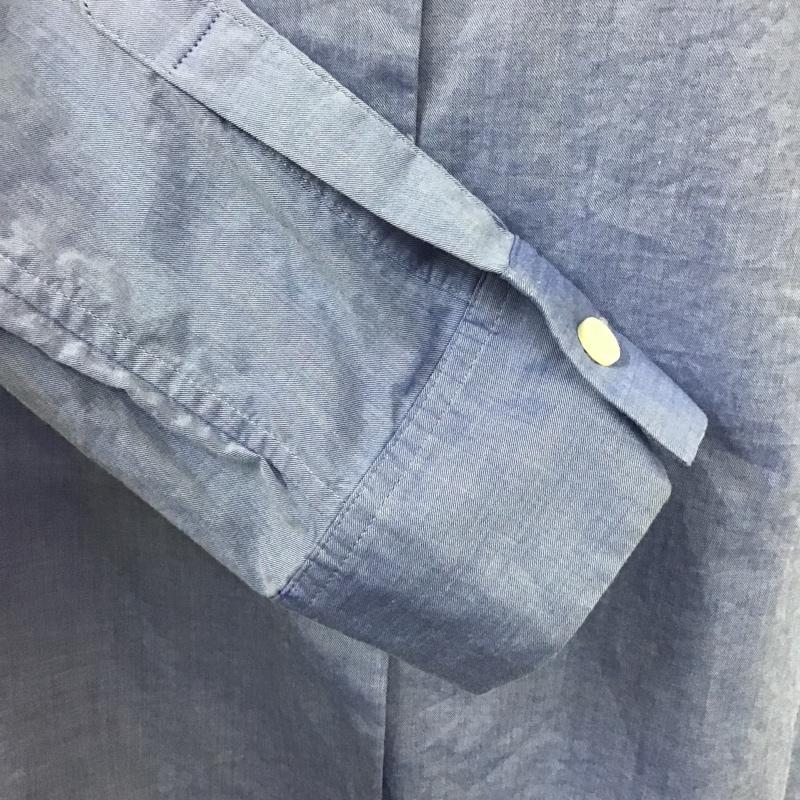 マカフィー MACPHEE シャツ、ブラウス 長袖 38 無地 水色 / ライトブルー / レディース USED 古着 中古 10091465